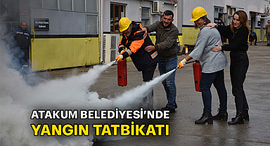 Atakum Belediyesi’nde yangın tatbikatı