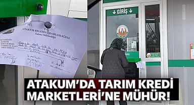Atakum'da Tarım Kredi Marketlerine Mühür