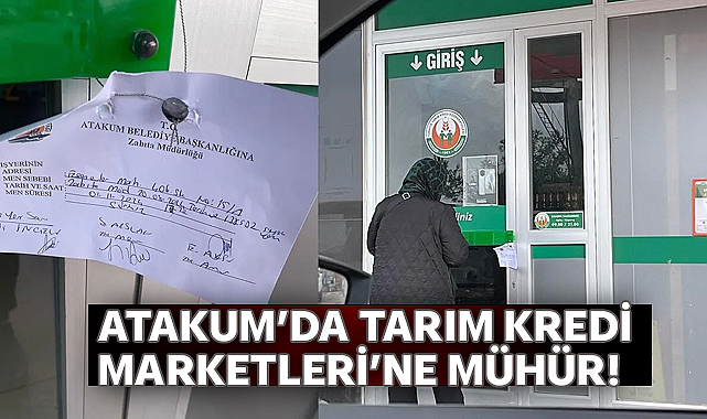 Atakum'da Tarım Kredi Marketlerine Mühür