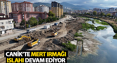 Canik’te Mert Irmağı Islahı Devam Ediyor 
