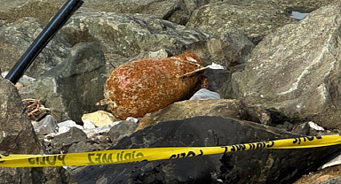 Sahilde Patlamamış Mühimmat Bulundu