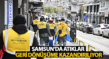Samsun’da Atıklar Geri Dönüşüme Kazandırılıyor