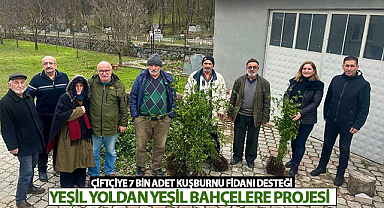 Samsun'da Çiftçiye 7 Bin Adet Kuşburnu Fidanı Desteği 