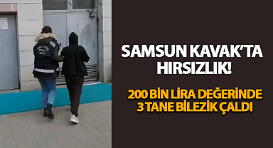 Samsun Kavak'ta Hırsızlık! 200 Bin Lira Değerinde 3 Bilezik Çaldı