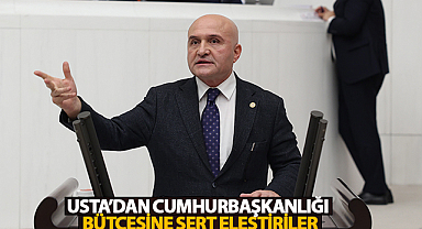 Usta’dan Cumhurbaşkanlığı Bütçesine Sert Eleştiriler