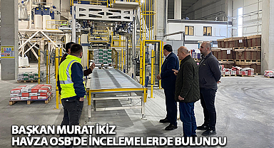 Başkan Murat İkiz Havza OSB'de İncelemelerde Bulundu