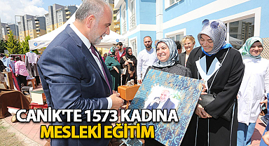 Canik'te 1573 Kadına Mesleki Eğitim 