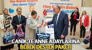 Canik'te Anne Adaylarına Bebek Destek Paketi 