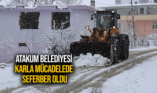 Atakum Belediyesi Karla Mücadelede Seferber Oldu