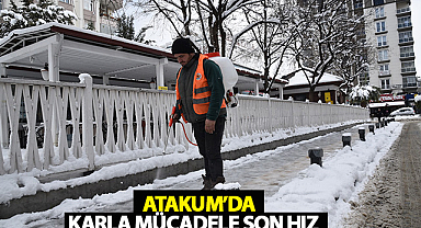 Atakum’da Karla Mücadele Son Hız