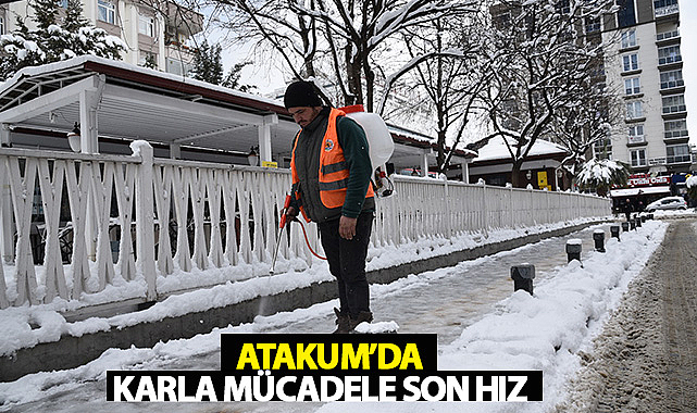 Atakum’da Karla Mücadele Son Hız