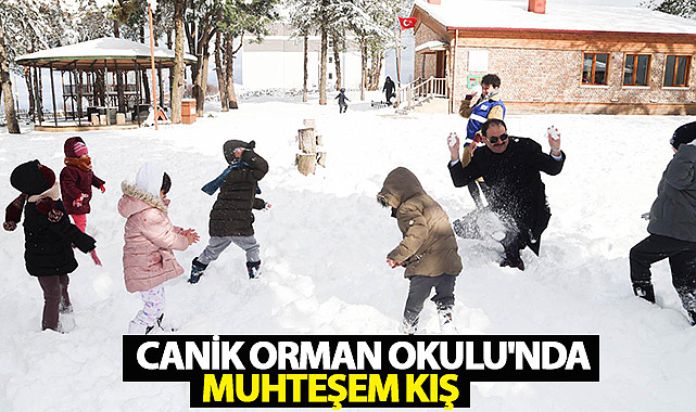 Canik Orman Okulu'nda Muhteşem Kış