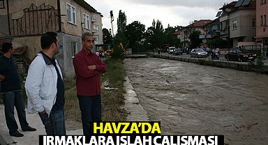 Havza’da Irmaklara Islah Çalışması