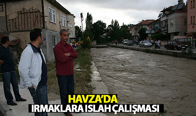 Havza’da Irmaklara Islah Çalışması
