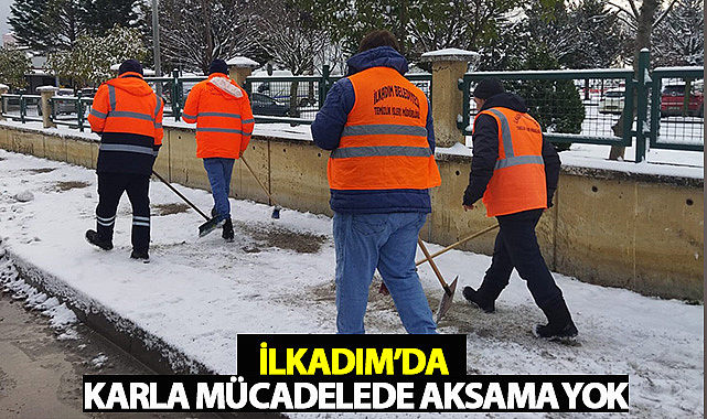İlkadım’da Karla Mücadelede Aksama Yok