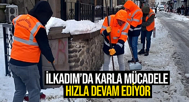 İlkadım’da Karla Mücadele Hızla Devam Ediyor