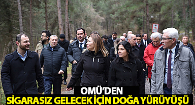 OMÜ'den Sigarasız Gelecek İçin Doğa Yürüyüşü