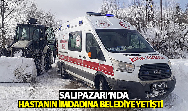 Salıpazarı'nda Hastanın İmdadına Belediye Yetişti