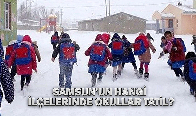 Samsun'un Hangi İlçelerinde Okullar Tatil?