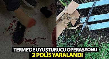 Terme'de Uyuşturucu Operasyonu: 2 Polis Yaralandı