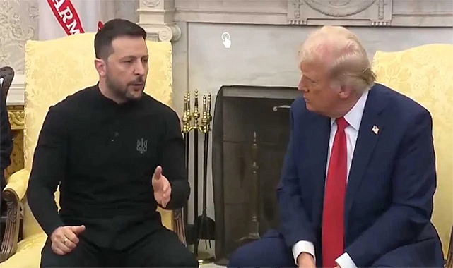 Trump ve Zelenski görüşmesinde sert tartışma