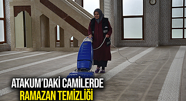 Atakum’daki camilerde Ramazan temizliği 