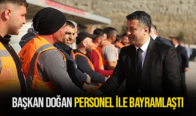 Başkan Doğan Personel ile Bayramlaştı