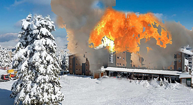 Bursa Uludağ'da kapatılan otelde yangın: 2 kişi hayatını kaybetti