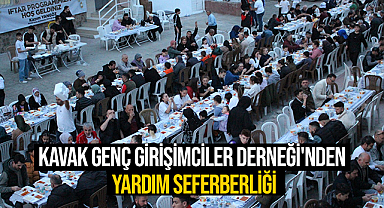 Kavak Genç Girişimciler Derneği'nden Yardım Seferberliği