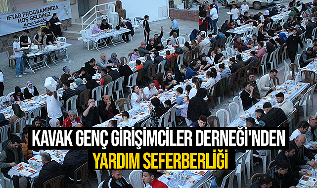 Kavak Genç Girişimciler Derneği'nden Yardım Seferberliği