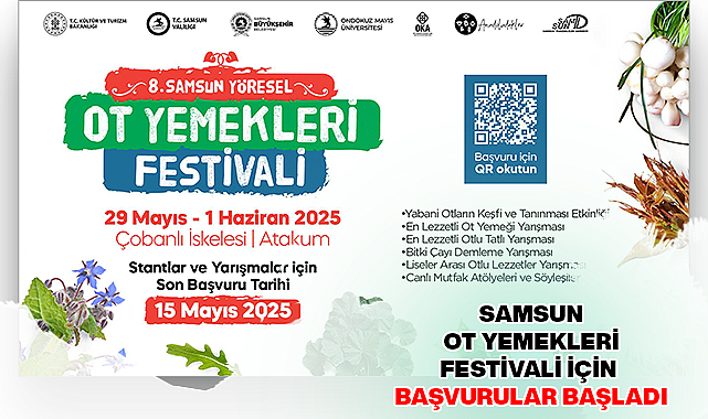 Samsun Ot Yemekleri Festivali İçin Başvurular Başladı