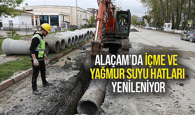 Alaçam’da İçme ve Yağmur Suyu Hatları Yenileniyor