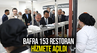 Bafra 153 Restoran Hizmete Açıldı