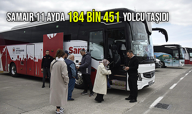 Samaır 11 Ayda 184 Bin 451 Yolcu Taşıdı