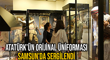 Atatürk’ün Orijinal Üniforması Samsun’da Sergilendi