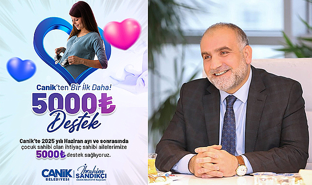 Canik'ten Ailelere 5 Bin TL Destek