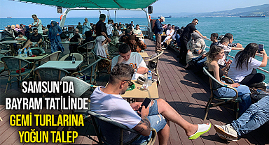 Samsun’da Bayram Tatilinde Gemi Turlarına Yoğun Talep