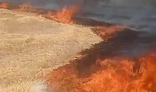 Beypazarı’nda Anız ve Sap Yangını