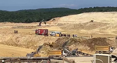 Çatalca’da Kum Ocağında Kaza: Operatör İçin Çalışmalar Sürüyor