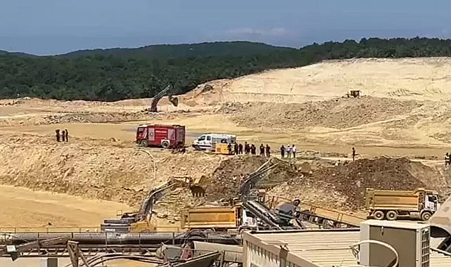 Çatalca’da Kum Ocağında Kaza: Operatör İçin Çalışmalar Sürüyor