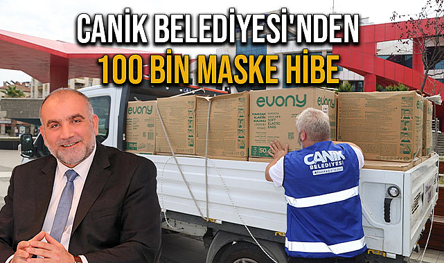 Canik Belediyesi'nden 100 Bin Maske Hibe