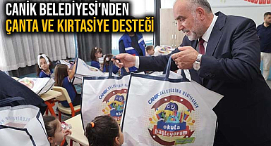 Canik Belediyesi'nden Çanta ve Kırtasiye Desteği