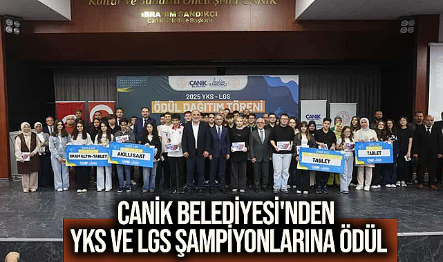 Canik Belediyesi'nden YKS ve LGS Şampiyonlarına Ödül