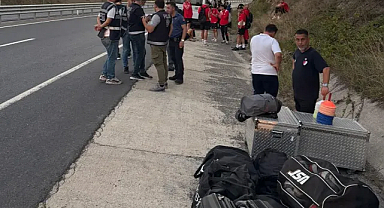 Düzcespor kafilesi ölümden döndü