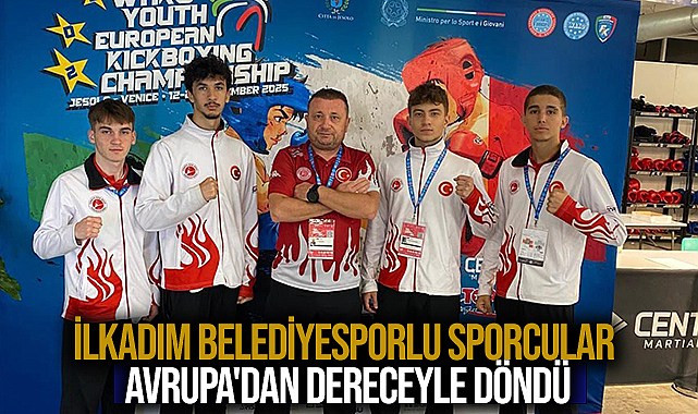 İlkadım Belediyesporlu sporcular Avrupa'dan dereceyle döndü