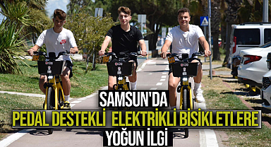 Samsun'da Pedal Destekli Elektrikli Bisikletlere Yoğun İlgi