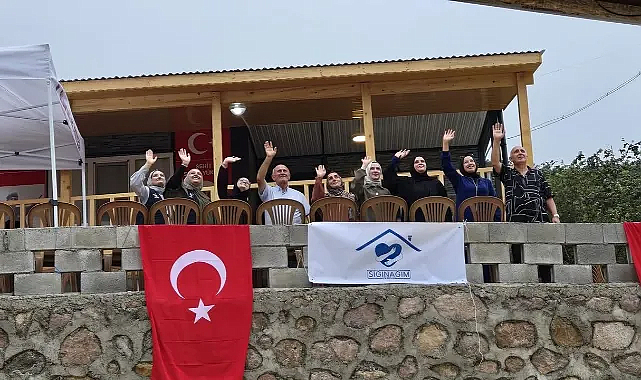 Şehit babasının yıllardır kurduğu ev hayali gerçekleşti