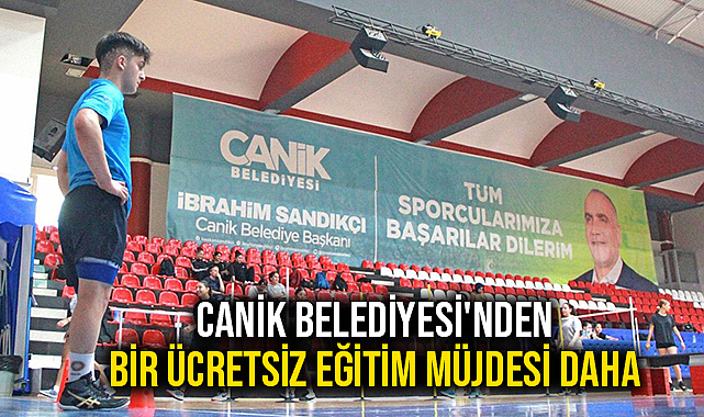 Canik Belediyesi'nden Bir Ücretsiz Eğitim Müjdesi Daha