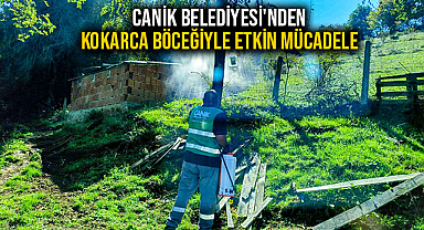 Canik Belediyesi'nden Kokarca Böceğiyle Etkin Mücadele 