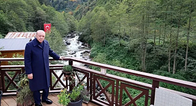 Cumhurbaşkanı Erdoğan Ayder Yaylası’nda sel hasarını inceledi